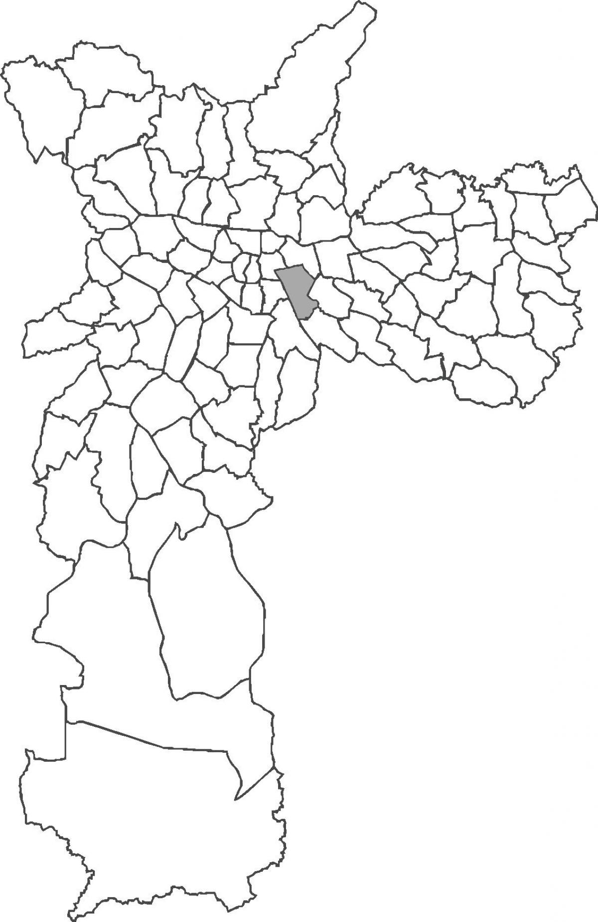 Mapa de Mooca distrito