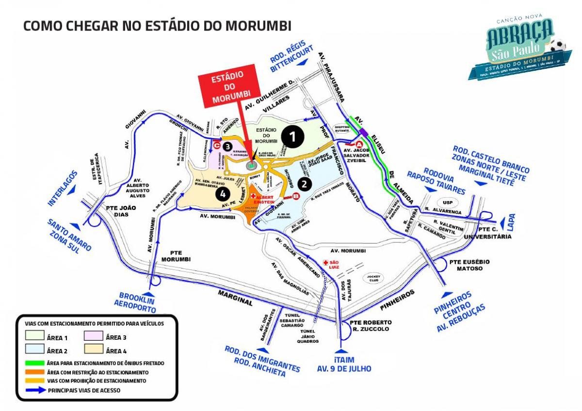 Mapa de Morumbi stadium