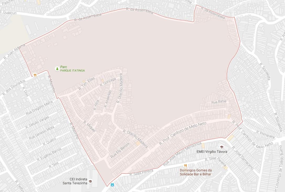 Mapa de Pedreira São Paulo