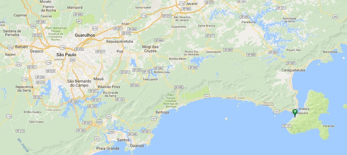 Mapa de playa Grande