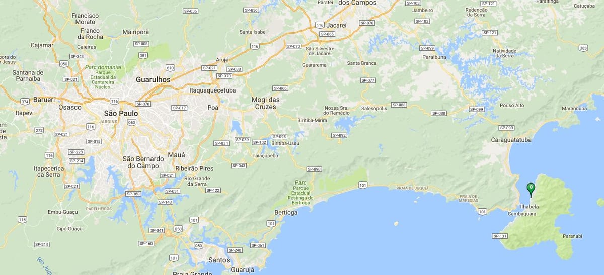 Mapa de la playa de Pequeá