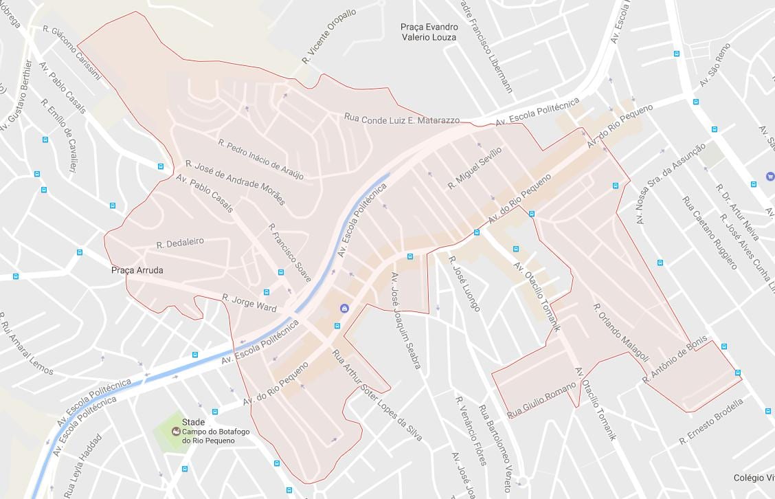 Mapa de Río Pequeno São Paulo