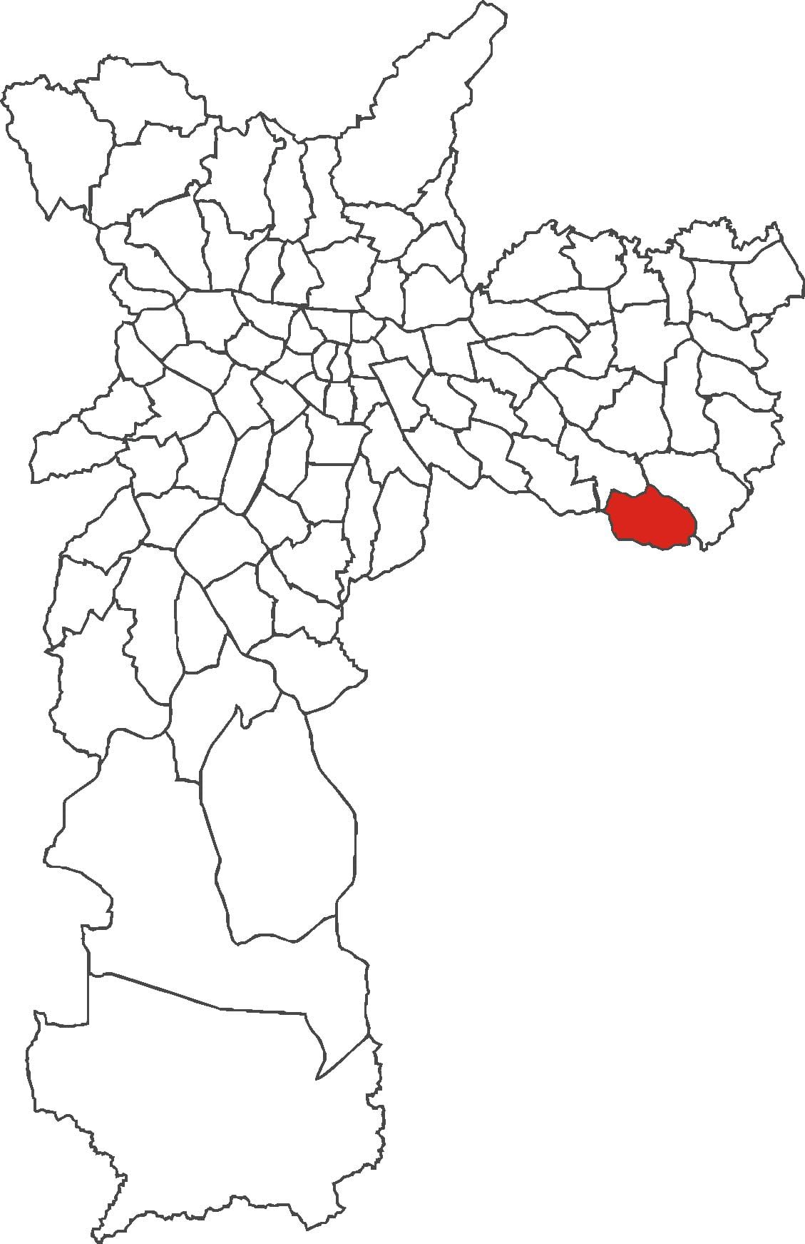 Mapa de san Rafael del distrito de