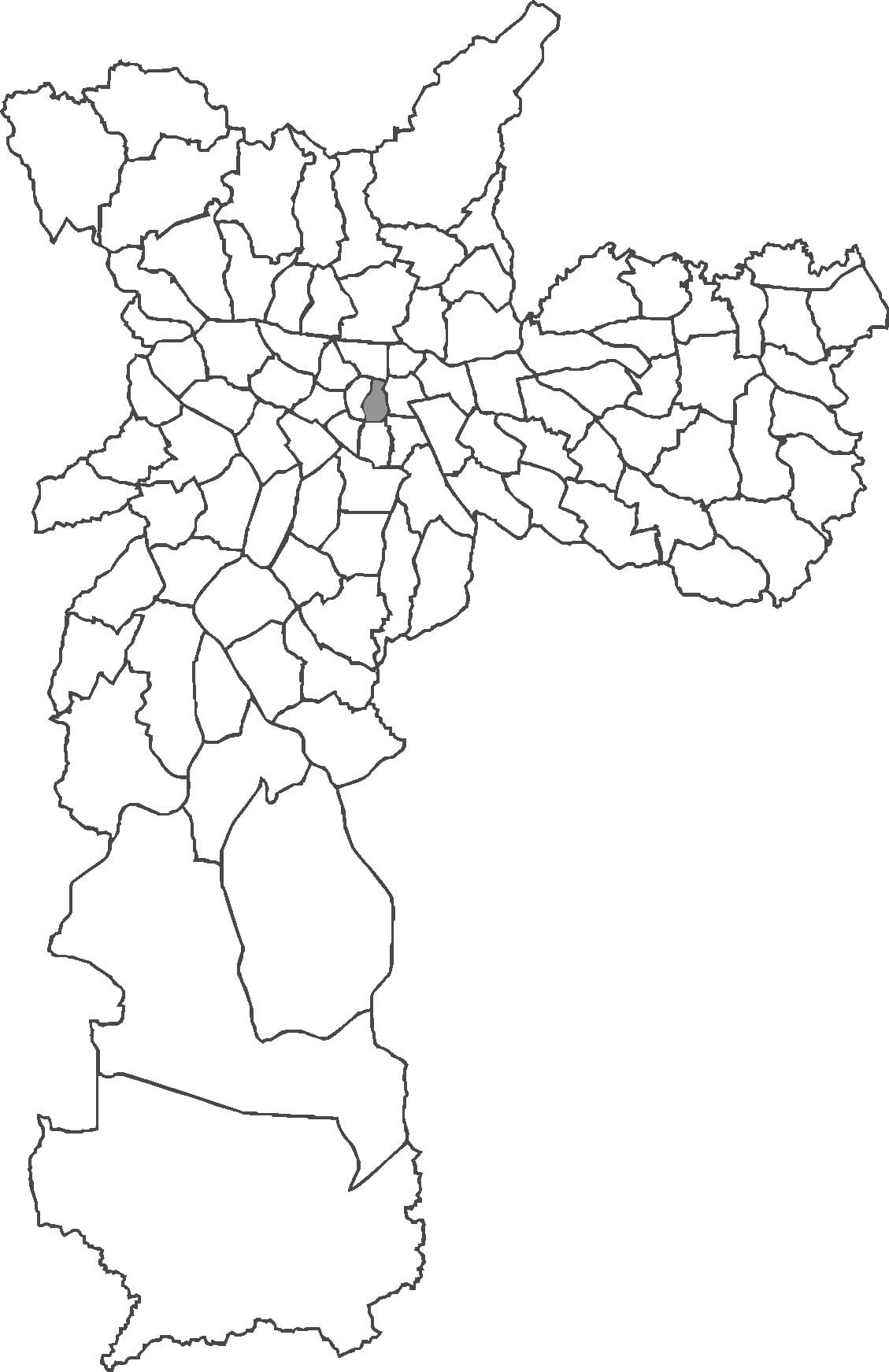 Mapa de distrito de Sé