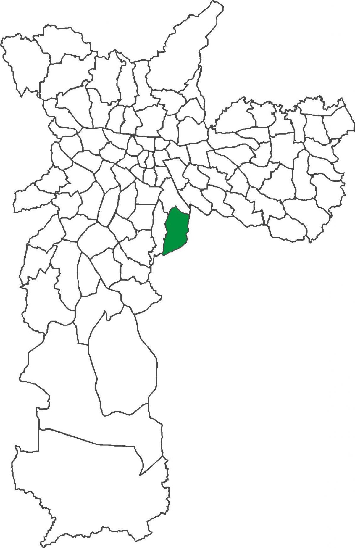 Mapa de distrito Sacomã