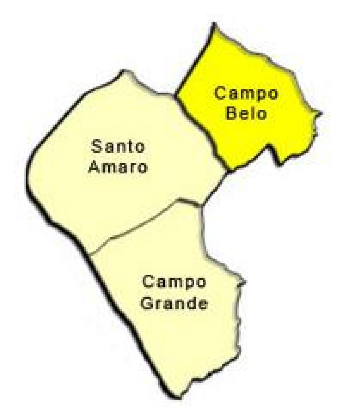 Mapa de Santo Amaro sub-prefectura