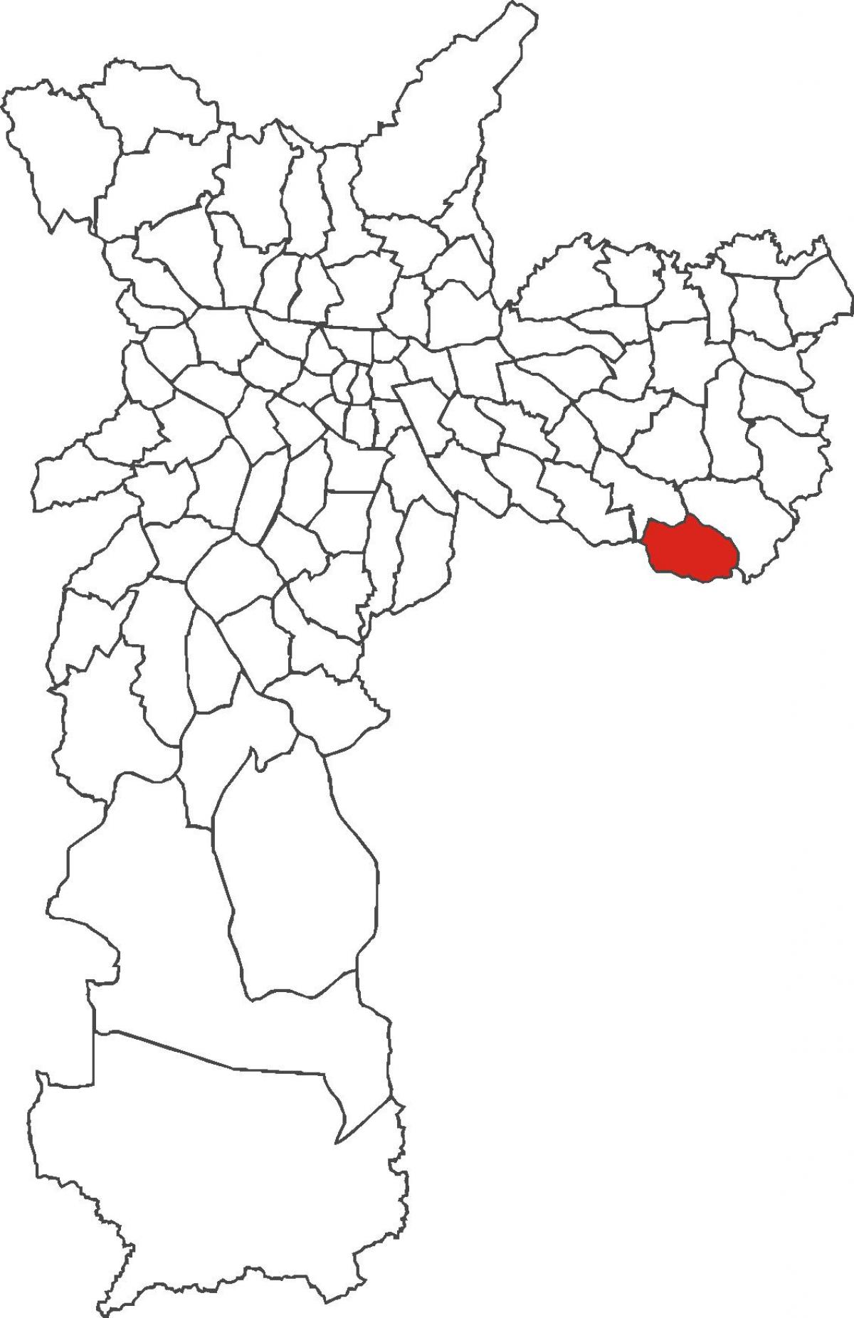 Mapa de san Rafael del distrito de