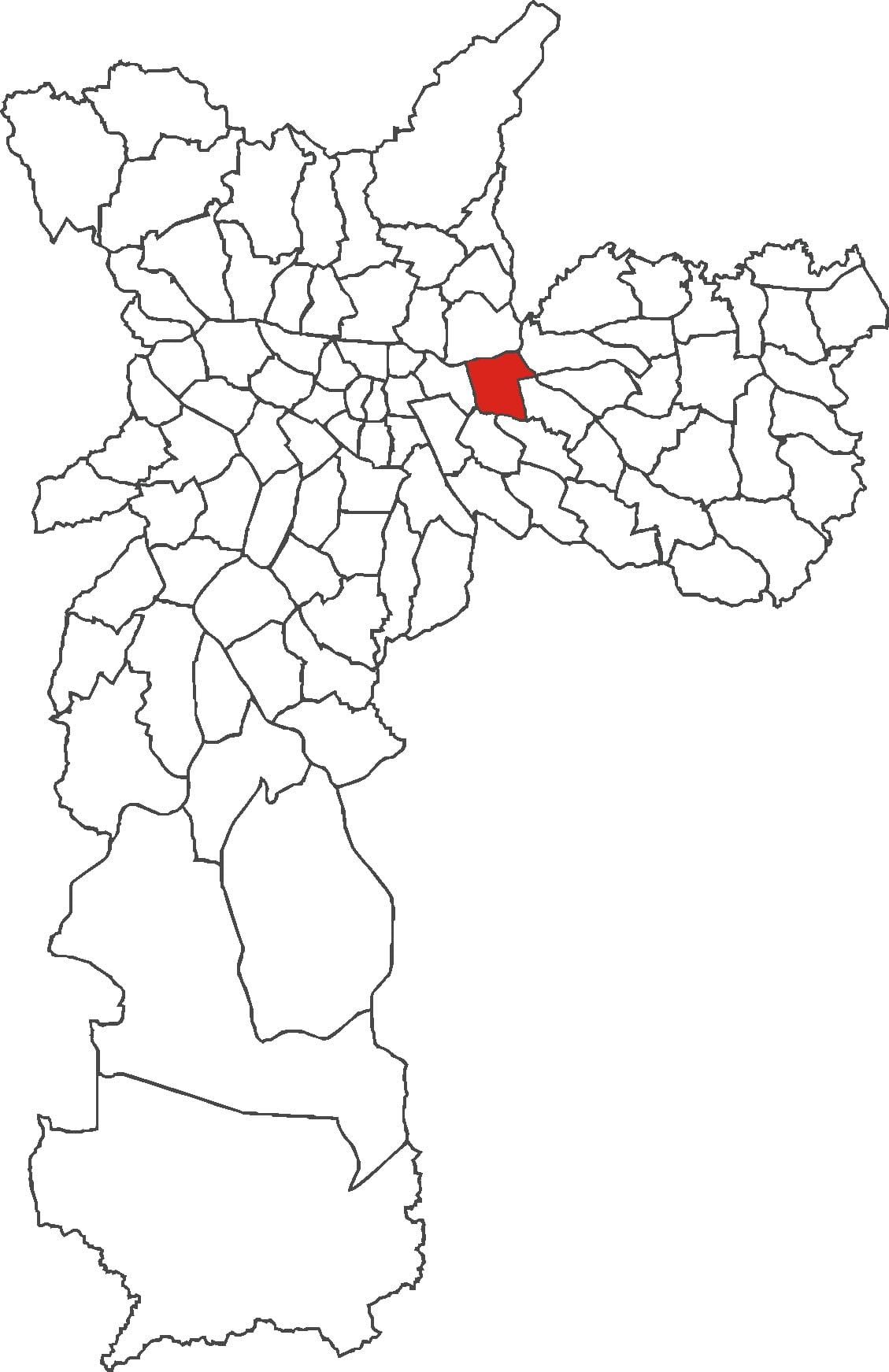 Mapa de Tatuapé distrito