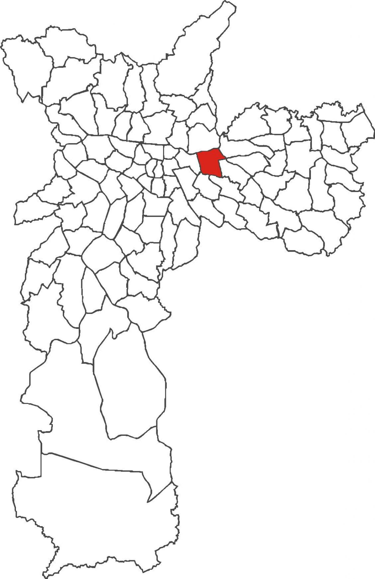Mapa de Tatuapé distrito