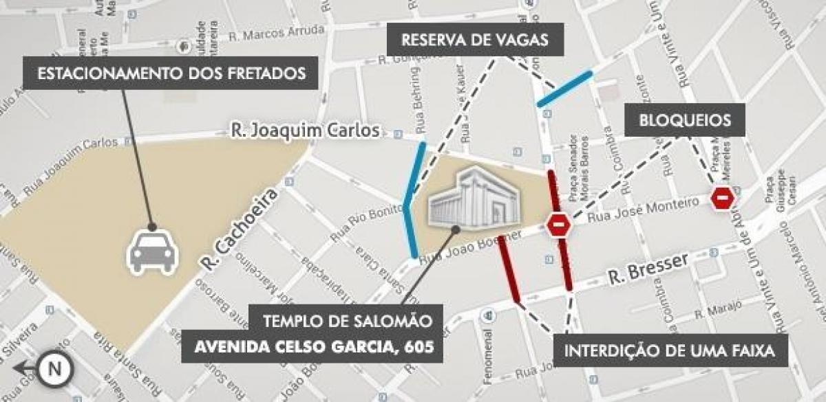 Mapa del Templo de Salomón São Paulo
