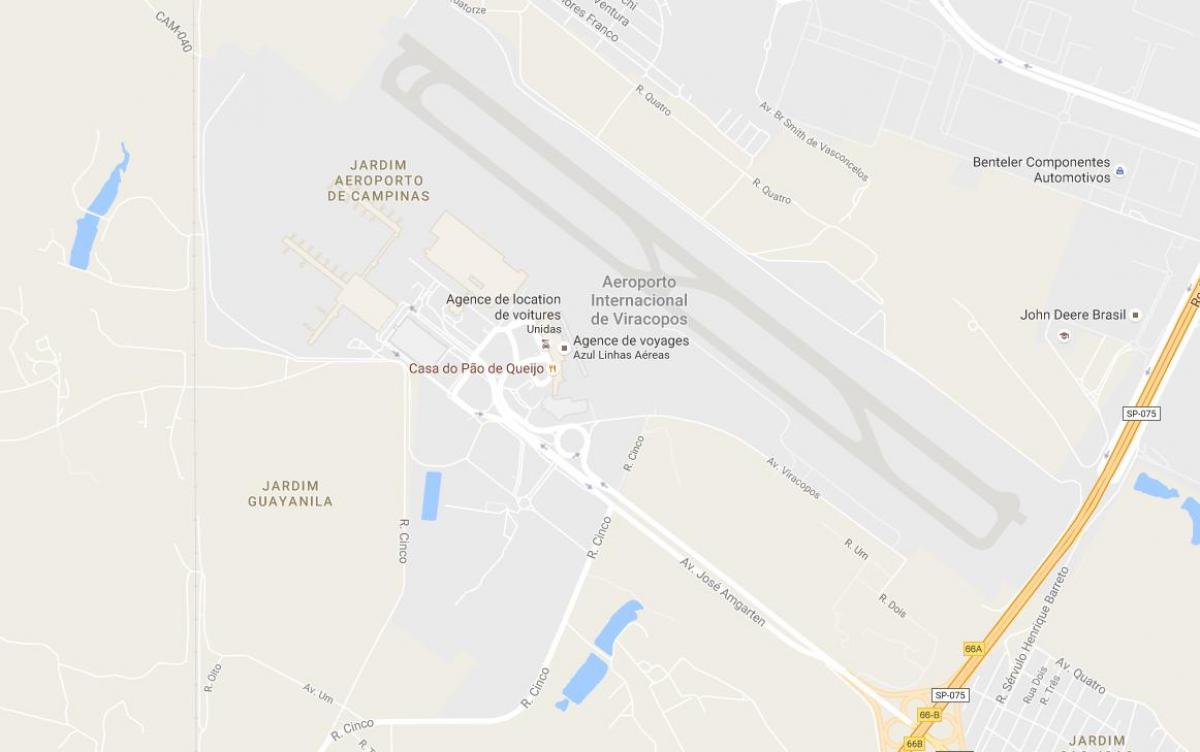 Mapa de la VCP - Campinas aeropuerto
