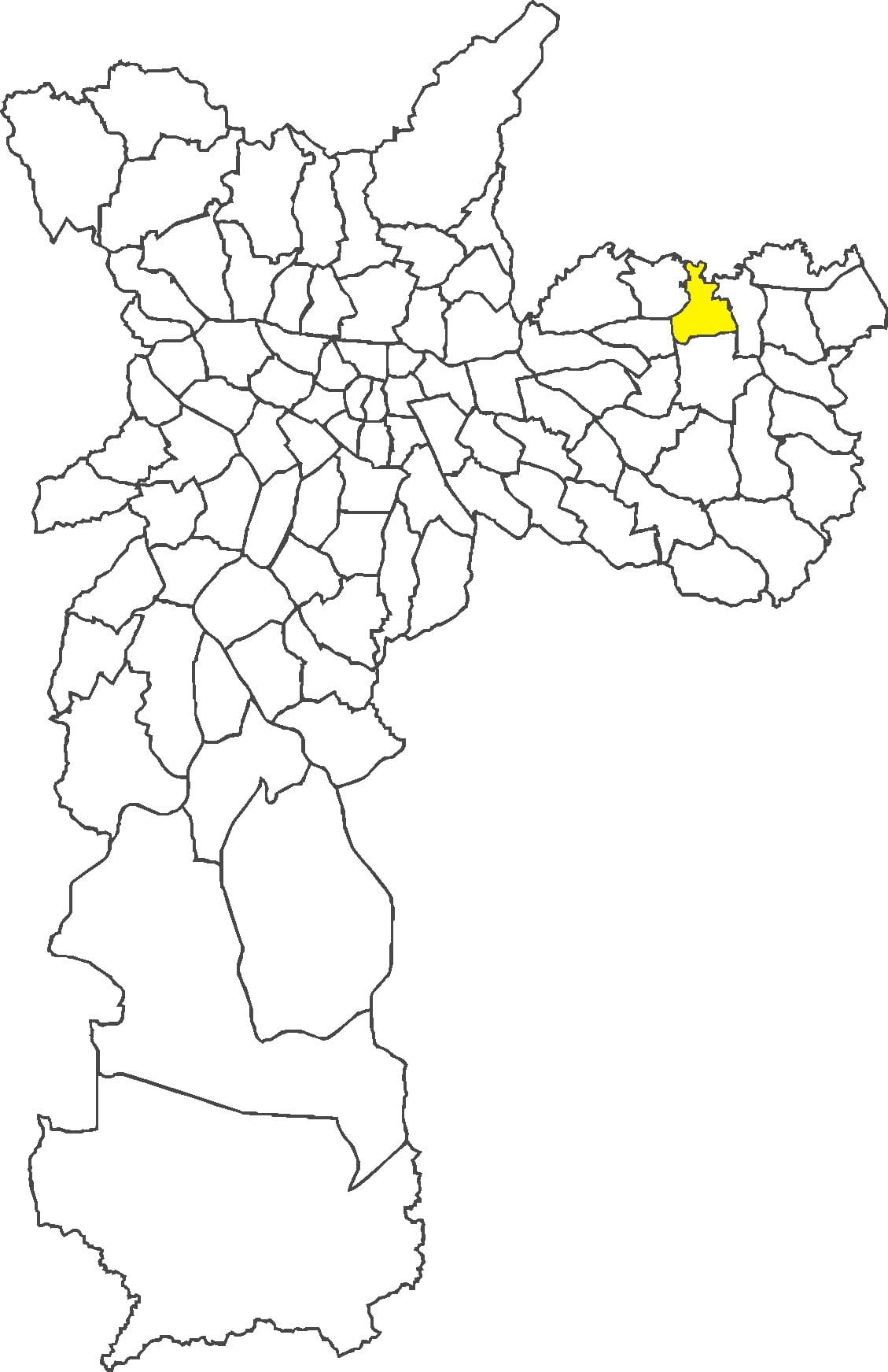 Mapa de Vila Jacuí distrito