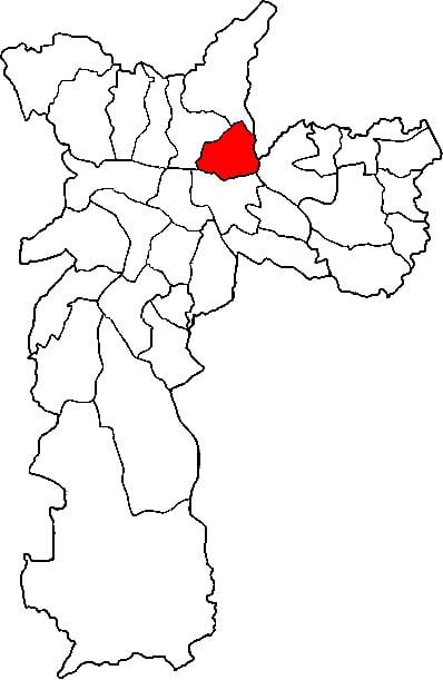 Mapa de Vila Maria sub-prefectura de São Paulo