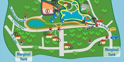 Mapa de Alberto Löfgren parque - jardín floral