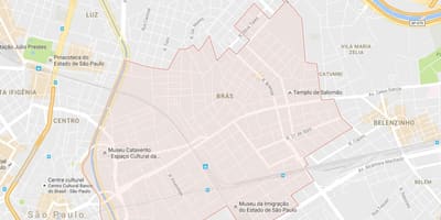 Mapa de Bras de São Paulo