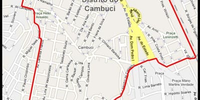 Mapa de Cambuci São Paulo