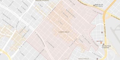 Mapa de Campo Belo São Paulo