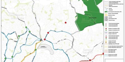 Mapa de la Casa Verde de São Paulo - el transporte Público
