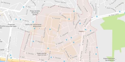 Mapa de la Casa Verde de São Paulo