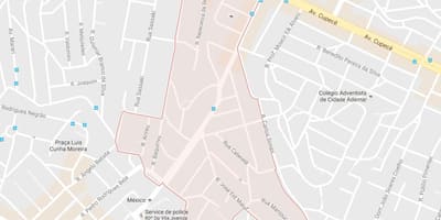 Mapa de la Ciudad Ademar de São Paulo