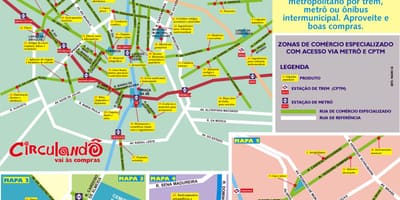 Mapa de las compras de São Paulo