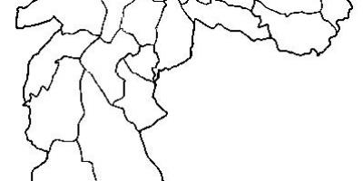 Mapa de Ermelino Matarazzo sub-prefectura de São Paulo