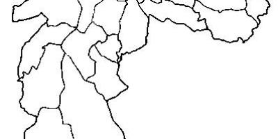 Mapa de Guaianases sub-prefectura de São Paulo