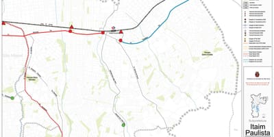 Mapa de Itaim Paulista - Vila Curuçá São Paulo - el transporte Público