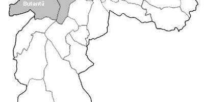 Mapa de la zona Oeste de São Paulo