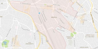 Mapa de Mooca São Paulo