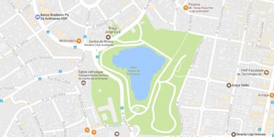 Mapa de parque de aclimatación de São Paulo