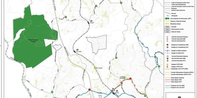 Mapa de Pirituba-Jaraguá São Paulo - el transporte Público