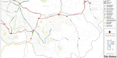 Mapa de São Mateus São Paulo - el transporte Público