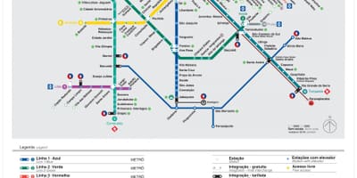 Mapa de São Paulo EMTU