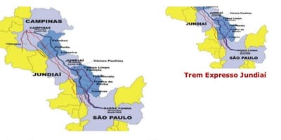 Mapa de São Paulo Expresso Bandeirantes