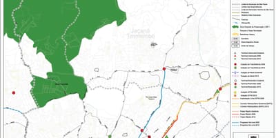 Mapa de Santana São Paulo - el transporte Público