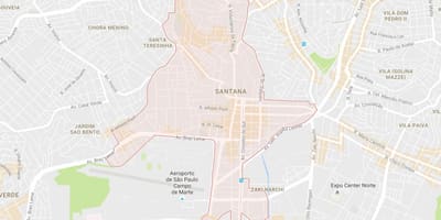 Mapa de São Paulo Santana