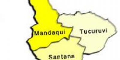 Mapa de Santana sub-prefectura