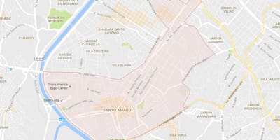 Mapa de Santo Amaro de São Paulo