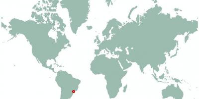Mapa de São Paulo en el mundo