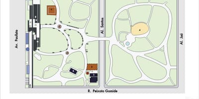 Mapa de Trianon São Paulo Parque