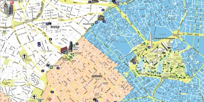 Mapa de turismo de São Paulo