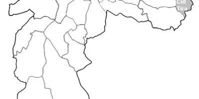 Mapa de la zona Leste 2 de São Paulo